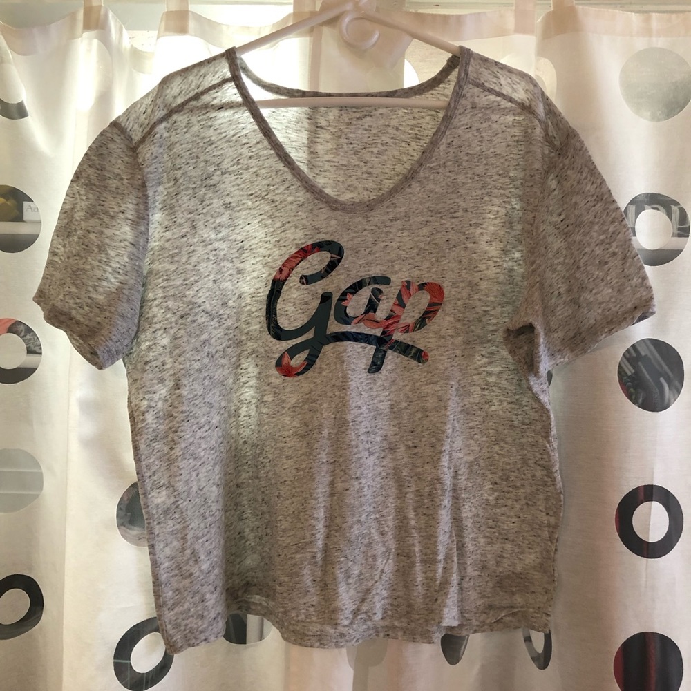 GAP cropped logo tee